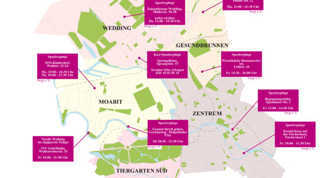 Spaziergangsgruppen in Mitte und Tempelhof-Schöneberg